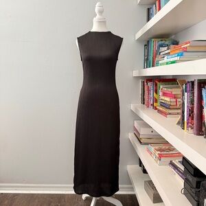 Camila Coelho Black Textured Maxi Dress XS